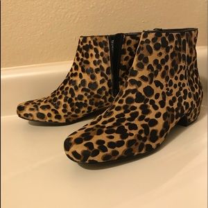 Nine West Leopard booties